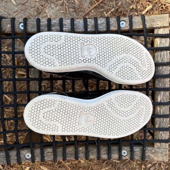 adidas Stan Smith 'Black Pink Glam' FW2299 Womens 8.5 US Patent Leather Sneakers - Picture 8 of 8